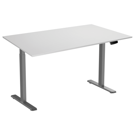 NG-DESK-G02-K150 Bureau réglable en hauteur+dessus de table blanc 150x75 cm