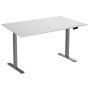 NG-DESK-G02-K150 height-adjustable desk with white table top 150x75 cm