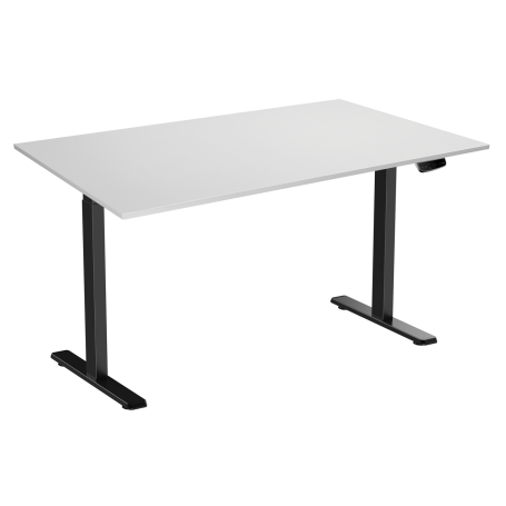 NG-DESK-B02-K150 height-adjustable desk with white table top 150x75 cm