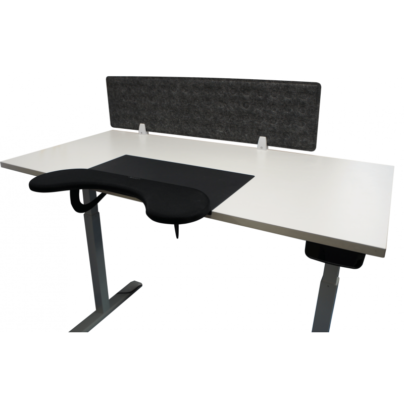 Separation Screen 118x30cm grey for desk