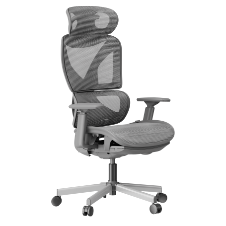 Bürostuhl ergonomisch "RELAX", mittelgrau, Sitzhöhe 45-55 cm