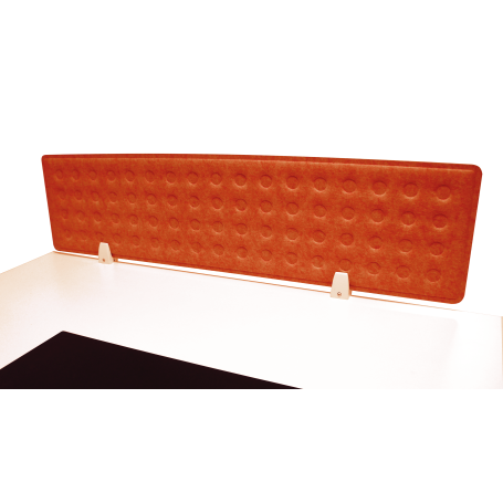 Trennwand 118x30cm orange für Schreibtisch