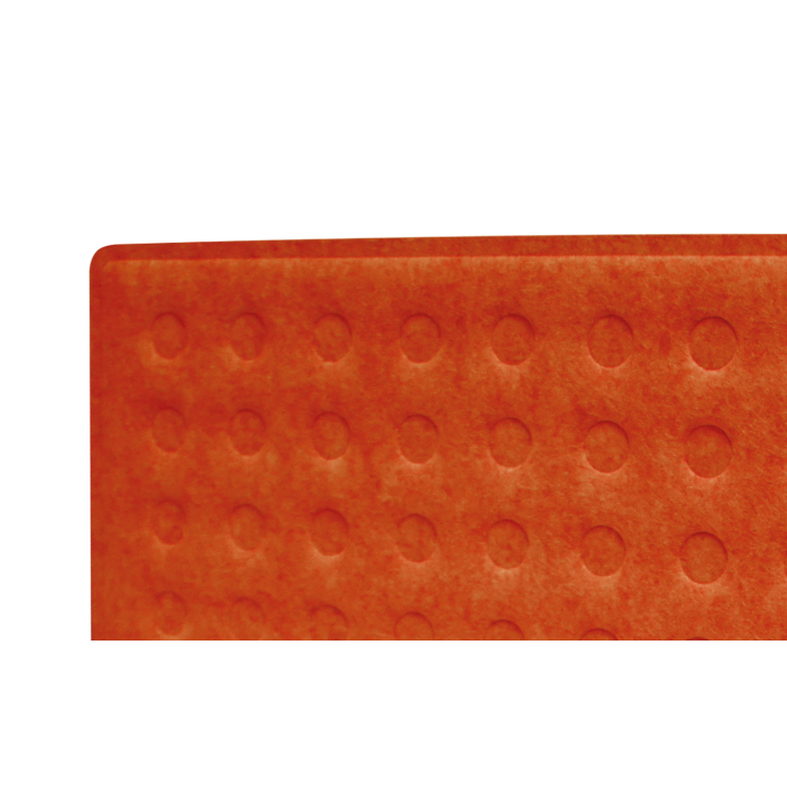 Schermo divisorio 118x30cm arancia per scrivania
