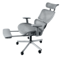 Sedia da ufficio "RELAX", grigio, altezza 45-55 cm