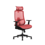 Ergonomic Chair, red, mesh, assembled