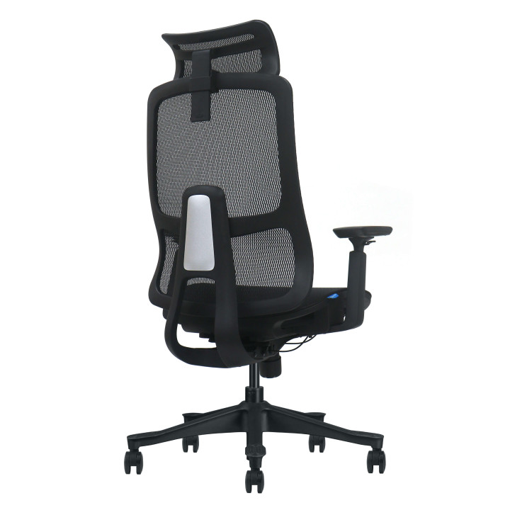 Chaise de bureau ergonomique, noir, assemblée