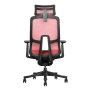 Ergonomic Chair, red, mesh, assembled