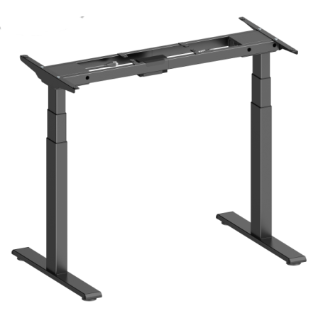 Electric height-adjustable table frame 63-129 cm SUVA complian black (without tableplate)