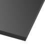 Black tabletop, 75 cm deep, available in 3 widhts