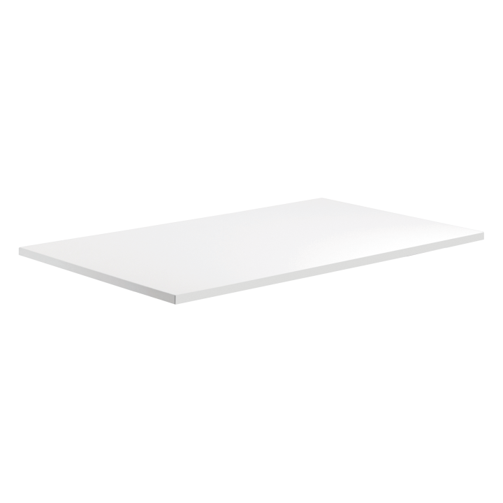 White tabletop, 75 cm deep, available in 3 widhts