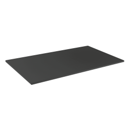 Piano del tavolo nero, profondo 75 cm, disponibile in 3 larghezze