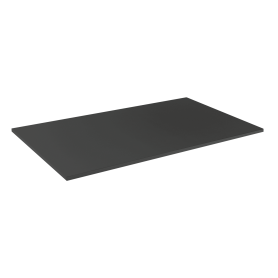 Black tabletop, 75 cm deep, available in 3 widhts