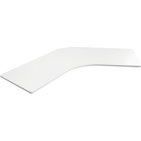 Plateau de table blanc forme V