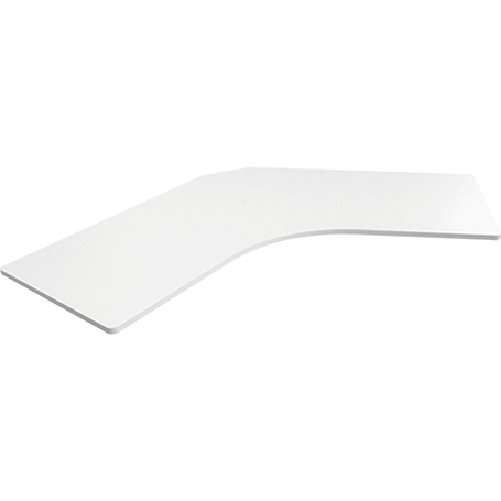 Plateau de table blanc forme V