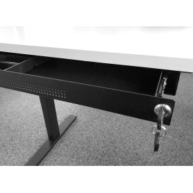 Schwarze Ausziehschublade