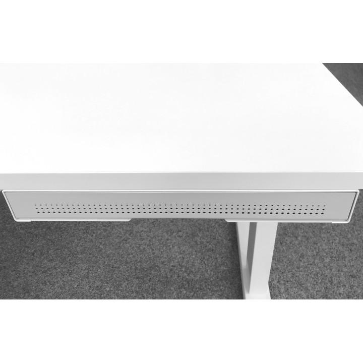 Ausziehschublade weiss/grau