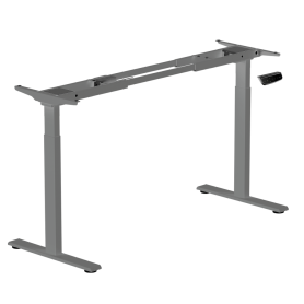Piètement réglable gris en hauteur 70-118 cm (sans dessus de table)