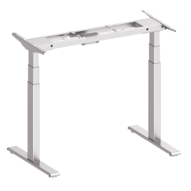 Höhenverstellbares Tischgestell (63-129 cm SUVA konform) weiss, grau oder schwarz (ohne Tischplatte)