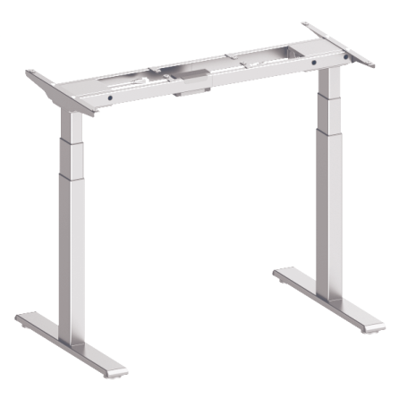 Pré-assemble piètement réglable blanc, gris ou noir en hauteur 63-129 cm SUVA conforme (sans dessus de table)