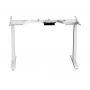 Electric height-adjustable table frame 62-128cm (SUVA conforme) white (without table top)