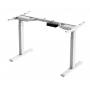 Electric height-adjustable table frame 62-128cm (SUVA conforme) white (without table top)