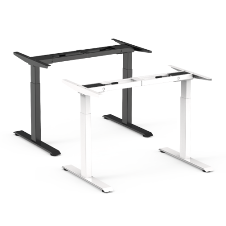 Höhenverstellbares Tischgestell (70-120 cm) weiss oder schwarz (ohne Tischplatte)