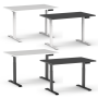 Piètement réglable blanc ou noir en hauteur 70-120 cm avec dessus de table