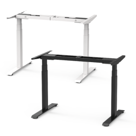 Piètement réglable blanc ou noir en hauteur 60-125 cm SUVA conforme (sans dessus de table)