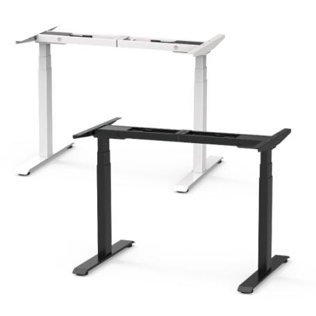 Electric height-adjustable table frame 60-125 cm SUVA complian white or black (without tableplate)
