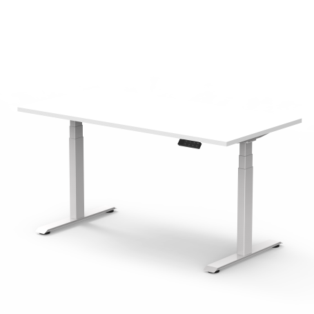 SUVA konformer höhenverstellbarer Schreibtisch (60-125 cm) mit Tischplatte DESK-08-K