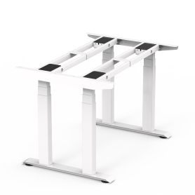 Extremely stabel height-adjustable table frame 60-125 cm SUVA complian white (without tableplate)