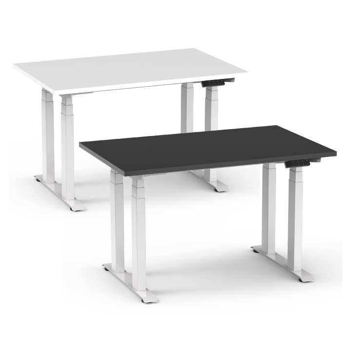 Bureau réglable en hauteur électrique sans dessus de table | Avec option de montage