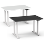 Piètement réglable blanc en hauteur 60-125 cm SUVA conforme et extrêmement stable avec dessus de table