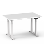 Extrem stabiles, höhenverstellbares Tischgestell (60-125 cm SUVA konform) weiss mit Tischplatte