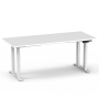 Extrem stabiles, höhenverstellbares Tischgestell (60-125 cm SUVA konform) weiss mit Tischplatte