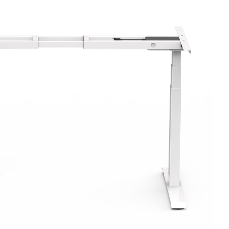 Piede aggiuntivo per la struttura della scrivania DESK-W-08 bianca in altezza 60-125 cm SUVA conform (senza piano del tavolo)