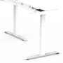 Additional leg for the white DESK-W-08 frame 60-125 cm SUVA complian white or black (without tableplate)