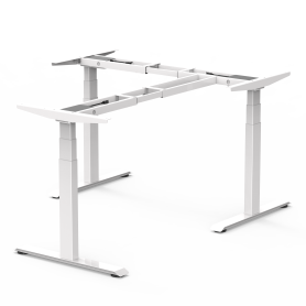 Electric height-adjustable angle table frame 90° (60-125 cm SUVA compliant) DESK-12 white (without tableplate)