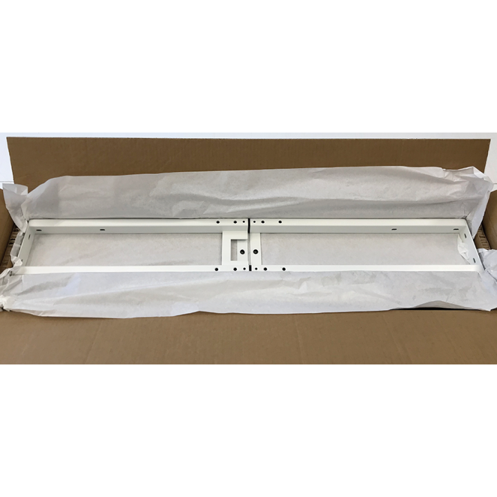 Electric height-adjustable black table frame without table top