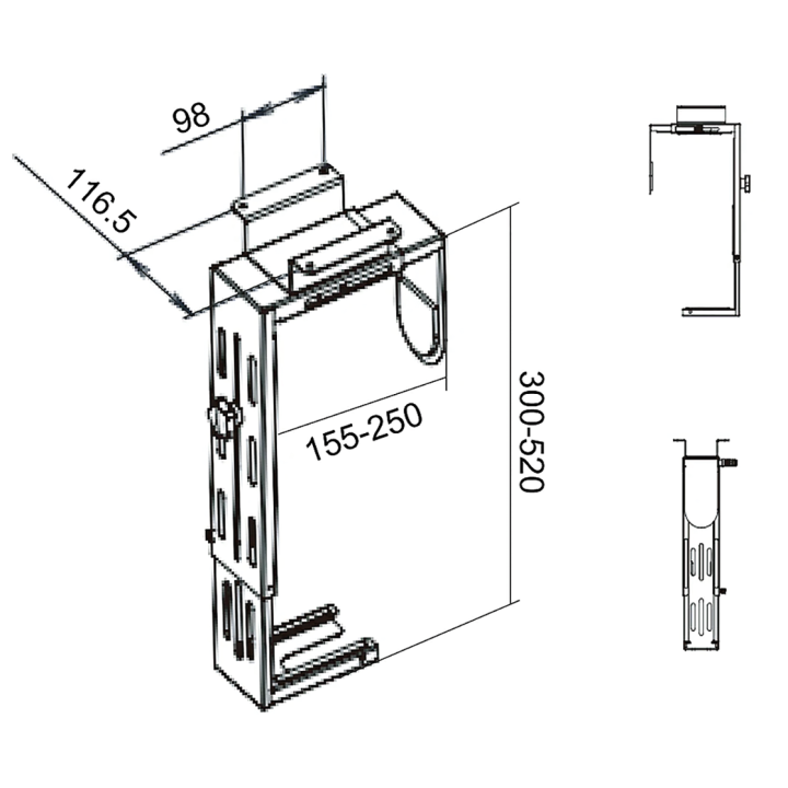 CPU Desktop Halter weiss