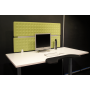 Separation Screen 118x60cm lime for desk