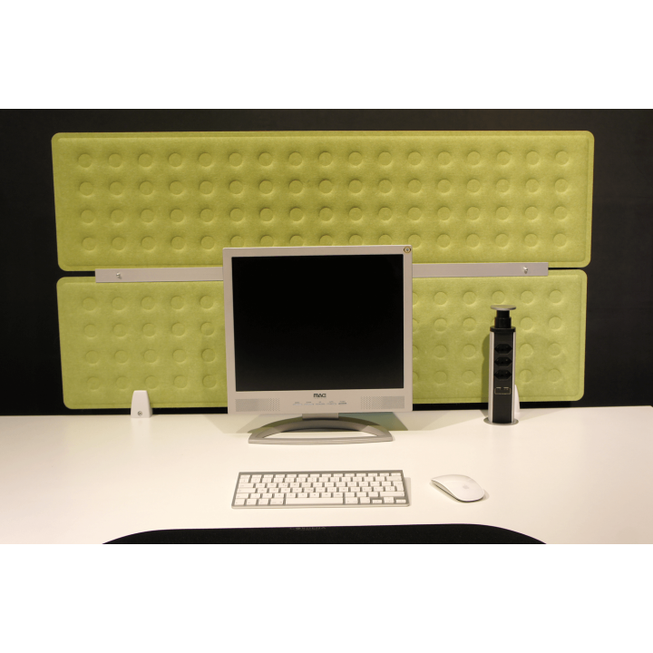 Trennwand 118x60cm lime für Schreibtisch