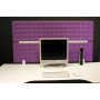 Schermo divisorio 118x60cm lila per scrivania