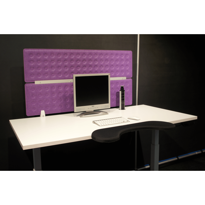Schermo divisorio 118x60cm lila per scrivania