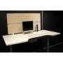 Separation Screen 118x60cm beige for desk