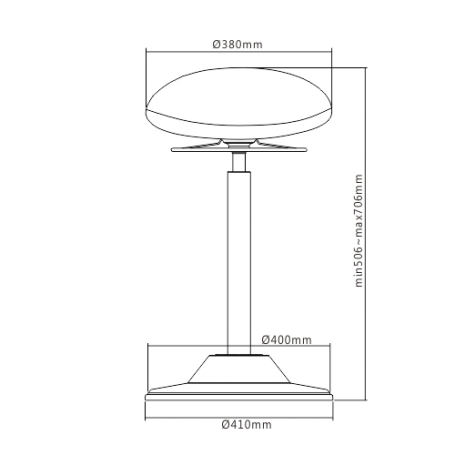 Sgabello ergonomico Premium