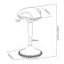 Bürohocker "Wobble" ergonomisch